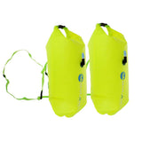 Maxbell 2 Pieces High Visibility Inflatable Dry Bag Swimming Snorkeling Safety Float