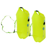 Maxbell 2 Pieces High Visibility Inflatable Dry Bag Swimming Snorkeling Safety Float