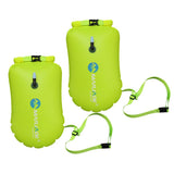 Maxbell 2 Pieces High Visibility Inflatable Dry Bag Swimming Snorkeling Safety Float