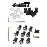Maxbell 4mm + 5mm Fairing Windscreen Screw Bolt Windshield Mounting Nuts Kit Silver