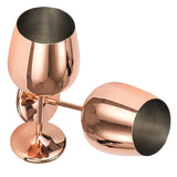 Maxbell Pack 2 Stainless Steel Wine Glasses Red White Wine Goblets Champagne Bar