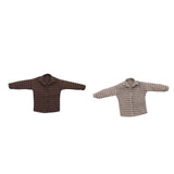 Maxbell 1/6 Scale Male Plaid Shirt Clothing for 12" Action Figure Brown Beige