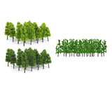 Maxbell 1:200 Green Pine Trees Model Street Train Railway Landscape Scenery Layout