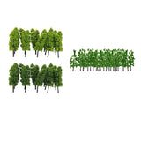 Maxbell 1:200 Green Pine Trees Model Street Train Railway Landscape Scenery Layout