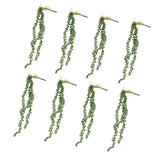 Maxbell 8x Artificial Flower String of Pearls Wall Hanging Succulents Plants Green