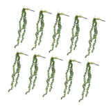 Maxbell 10x Artificial Flower String of Pearls Wall Hanging Succulents Plants Green