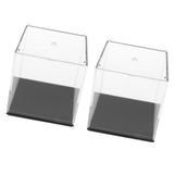 Maxbell 2x Model Display Case Dustproof Protection Display Box for Figures 7x7x7cm