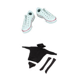 Maxbell 1/6 Female Hoodie Sweatshirt+Stockings+Sneaker for 12'' Phicen Action Figure