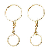 Maxbell 2pcs Coin keyring Pendant Keychain Commemorative Coin Keyring Gift 40mm