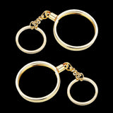 Maxbell 2pcs Coin keyring Pendant Keychain Commemorative Coin Keyring Gift 40mm