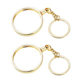 Maxbell 2pcs Coin keyring Pendant Keychain Commemorative Coin Keyring Gift 40mm
