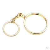 Maxbell 2pcs Coin keyring Pendant Keychain Commemorative Coin Keyring Gift 40mm
