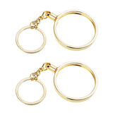 Maxbell 2pcs Coin keyring Pendant Keychain Commemorative Coin Keyring Gift 40mm