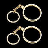 Maxbell 2pcs Coin keyring Pendant Keychain Commemorative Coin Keyring Gift 40mm