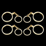 Maxbell 4pcs Coin keyring Pendant Keychain Commemorative Coin Keyring Gift 40mm