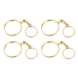 Maxbell 4pcs Coin keyring Pendant Keychain Commemorative Coin Keyring Gift 40mm