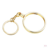 Maxbell 4pcs Coin keyring Pendant Keychain Commemorative Coin Keyring Gift 40mm