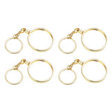 Maxbell 4pcs Coin keyring Pendant Keychain Commemorative Coin Keyring Gift 40mm