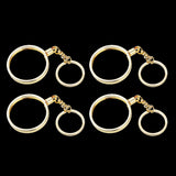 Maxbell 4pcs Coin keyring Pendant Keychain Commemorative Coin Keyring Gift 40mm