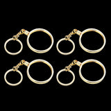Maxbell 4pcs Coin keyring Pendant Keychain Commemorative Coin Keyring Gift 40mm