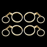 Maxbell 4pcs Coin keyring Pendant Keychain Commemorative Coin Keyring Gift 40mm