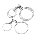 Maxbell 3pcs Coin keyring Pendant Keychain Commemorative Coin Key ring Creative Gift