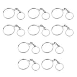 Maxbell 10pcs Coin keyring Pendant Keychain Commemorative Coin Keyring Creative Gift