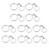 Maxbell 10pcs Coin keyring Pendant Keychain Commemorative Coin Keyring Creative Gift