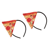 Maxbell 2 Pieces Pizza Headband Women Girls Halloween Fancy Dress Party Hairbands