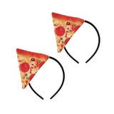 Maxbell 2 Pieces Pizza Headband Women Girls Halloween Fancy Dress Party Hairbands