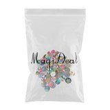 Maxbell 200pcs Mixed Vintage Wooden 2 Holes Sewing Buttons Craft DIY Scrapbooking