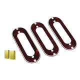 Maxbell 3Pieces Pickup Frame Mounting Ring+2Pieces Humbucker Pickup Cover for Guitar