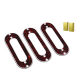 Maxbell 3Pieces Pickup Frame Mounting Ring+2Pieces Humbucker Pickup Cover for Guitar