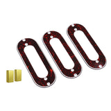Maxbell 3Pieces Pickup Frame Mounting Ring+2Pieces Humbucker Pickup Cover for Guitar