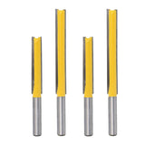 Maxbell 4x Extra Long Straight Router Bit Wood Milling Cutter Slotted Trimming 2" 3"