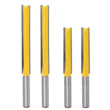 Maxbell 4x Extra Long Straight Router Bit Wood Milling Cutter Slotted Trimming 2" 3"
