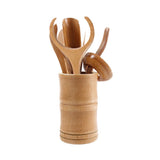 Maxbell 7 Pieces Bamboo Tea Utensils Chinese Gongfu Tea Set Tea Ceremony Tools