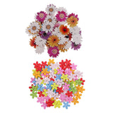 Maxbell 150Pcs Daisy Flower Wooden 2-holes Buttons for Crafts Scrapbooking 15mm 25mm