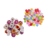 Maxbell 150Pcs Daisy Flower Wooden 2-holes Buttons for Crafts Scrapbooking 15mm 25mm