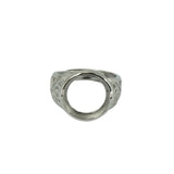 Maxbell 7pcs Brass Blank Bezel Adjustable Ring Peg Moun Flower Cup DIY Filigree Ring