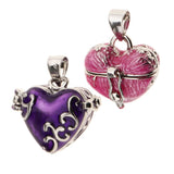 Maxbell 2pcs Love Heart Urn Cremation Keepsake Pendant Memorial Jewelry Casket