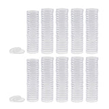 Maxbell 200pcs Clear Round Plastic Coin Capsules Container Storage Holder Case 28mm
