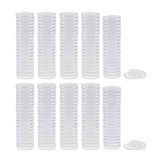 Maxbell 200pcs Clear Round Plastic Coin Capsules Container Storage Holder Case 28mm