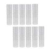 Maxbell 200pcs Clear Round Plastic Coin Capsules Container Storage Holder Case 38mm