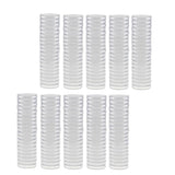 Maxbell 200pcs Clear Round Plastic Coin Capsules Container Storage Holder Case 38mm