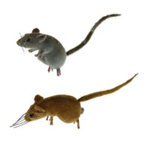 Maxbell 2x Realistic Mouse Animal Ornament Fridge Magnet Mice Toys Pot Hanger Decor
