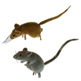 Maxbell 2x Realistic Mouse Animal Ornament Fridge Magnet Mice Toys Pot Hanger Decor