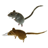 Maxbell 2x Realistic Mouse Animal Ornament Fridge Magnet Mice Toys Pot Hanger Decor