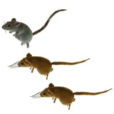 Maxbell 3x Realistic Mouse Animal Ornament Fridge Magnet Mice Toys Pot Hanger Decor