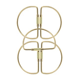 Maxbell 5 Pieces Brass Screw Lock Keychain Ring Clip Tool Hook Clasp D shape